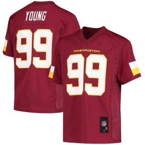 Youth Washington Football Team Chase Young Burgundy Replica Player Football Jersey